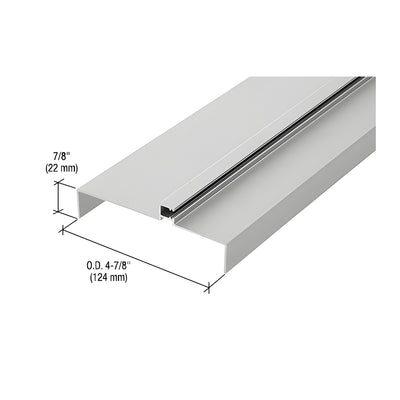 CRL 487 Anodized OfficeFront™ Transom Frame Head Insert for 2" Face Trim - 24'2"