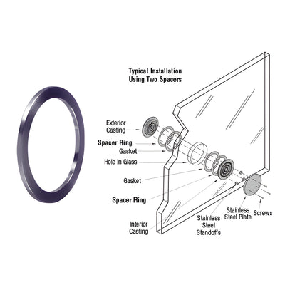 CRL Spacer Ring for 11/16" to 7/8" Glazing