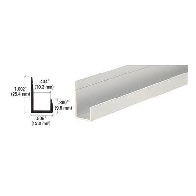 CRL Satin Anodized Standard Aluminum 3/8" J-Channel