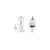 CRL Chrome Plated Short Round Floor Base Fitting for Cable Display System