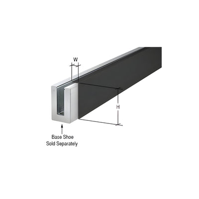 CRL Matte Black 3 m Cladding for L56S, L21S, and L25S Series Square Aluminum Base Shoe