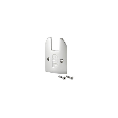 CRL Polished Stainless Low Profile Tapered Sidelite Rail Cap With Screws