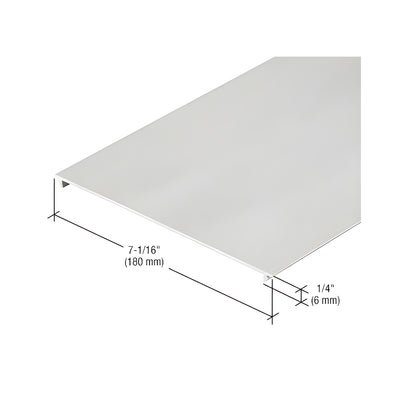 CRL-U.S. Aluminum 7-1/16" Horizontal Insert, Clear Anodized Class 1 - 24'-2"