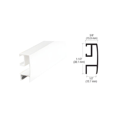 CRL White Rectangular Mirror Frame Extrusion