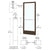 CRL-U.S. Aluminum Bronze Black Anodized Custom Single Series 250 Narrow Stile Geared Hinge Entrance Door for Surface Mount Door Closer