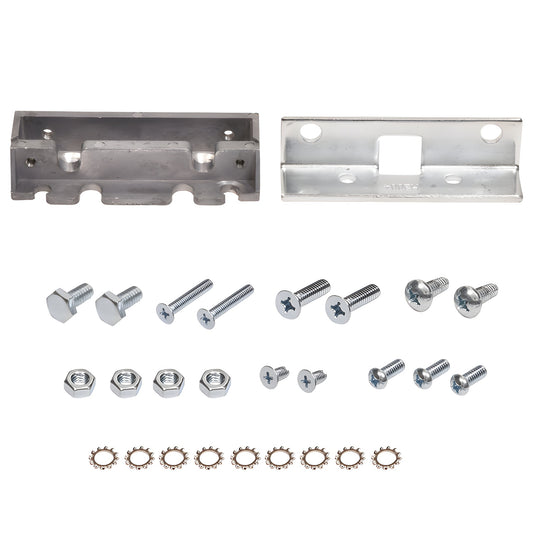 CRL 20219 Jackson OHC closer mounting clip kit with two cast aluminum clips, assorted screws, nuts, and lock washers