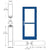 CRL-U.S. Aluminum Custom KYNAR® Paint Custom Single 36" x 84" Series 550 Wide Stile Butt Hinge Entrance Door