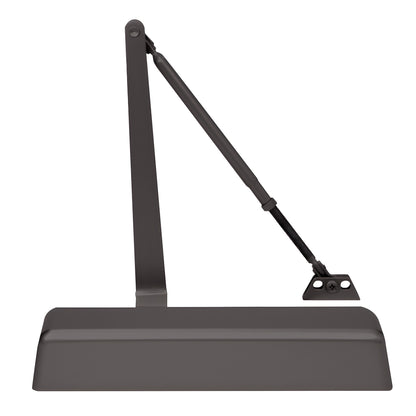 CRL Dark Bronze Adjustable Spring Door Closer Size 2-5 Surface Mount