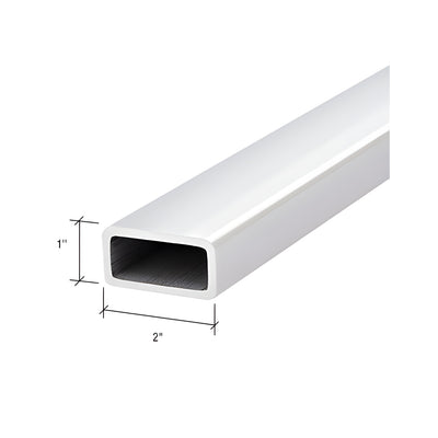 CRL Polished Stainless 1" x 2" Pipe Rail Tubing - 20' Length