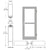 CRL-U.S. Aluminum Clear Anodized Custom Single 36" x 84" Series 550 Wide Stile Butt Hinge Entrance Door