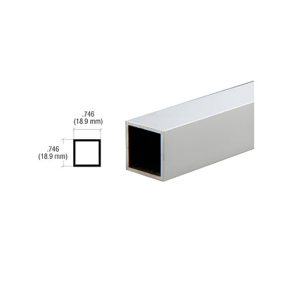 CRL Satin Anodized 3/4" Square Tube Extrusion