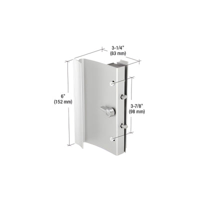 CRL Aluminum Hook-Style Surface Mount Handle 3-7/8" Screw Holes for Ador/HiLite Doors