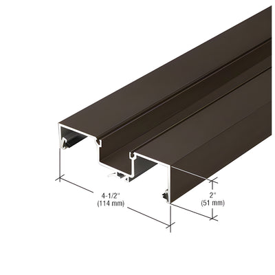CRL-U.S. Aluminum Bronze Black Anodized Rotating Mullion - 24'-2"