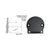 CRL Matte Black 300 Series Wall Mount End Cap