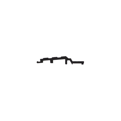 CRL-U.S. Aluminum High Performance Water Threshold Insert, Dark Bronze/Black Anodized Class 1- 21'-4"