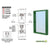 CRL KYNAR® Painted (Specify) Aluminum Narrow Inset Frame Interior Glazed Vision Window