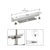 CRL Brushed Stainless Wall Mounted Hand Rail Bracket Saddle Adapter