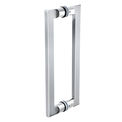 CRL 12in Polished Stainless Steel Glass Door Pull Handle Back-to-Back
