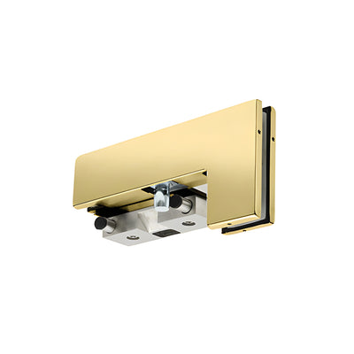 CRL Polished Brass RH Sidelite Mount Transom Patch Fitting With PK/ESK Stop/Strike
