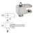 CRL Brushed Nickel Plated Fixed Single Shelf Bracket for Cable Display System