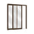 CRL-U.S. Aluminum Series 2000 Bronze Anodized Blank Multi-Panel 48" x 96" Series 2000 Narrow Stile Sliding Entrance Door