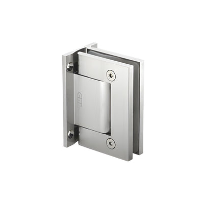 CRL Satin Anodized Vernon Oil Dynamic Full Back Plate Wall-to-Glass Hinge - Hold Open