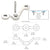 CRL Polished Stainless Double Arm Post Mount Spider Fitting