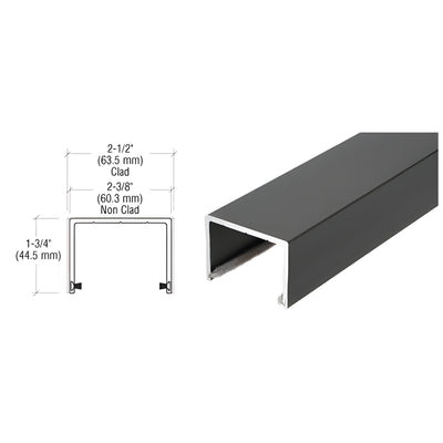 CRL Black Powder Coat Sliding Door Top Rolling Track