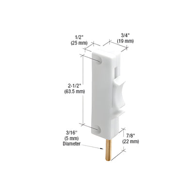 CRL White Sliding Window Lock