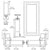 CRL-U.S. Aluminum White KYNAR® Paint Blank Single Series 850 Durafront Wide Stile Offset Hung Entrance Door- No Prep