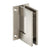 CRL Brushed Nickel Geneva 037 Series Wall Mount Full Back Plate Standard Hinge