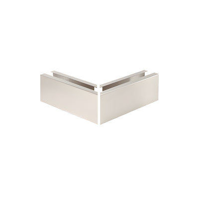 CRL Brushed Stainless 12" 90 Degree Mitered Corner Cladding for L21S Series Standard Square Base Shoe