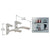CRL Chrome - Aluminum Shelf Bracket for 5/8" to 3/4" Glass