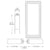 CRL-U.S. Aluminum White KYNAR® Paint Custom Size Single Blank 550 Wide Offset Hung Entrance Door - No Prep