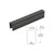 CRL Matte Black 11 Gauge Cap Rail for 1/2" or 5/8" Glass - 20'