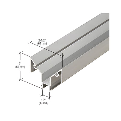 CRL-U.S. Aluminum Clear Anodized 90 Degree Structural Silicone Inside Corner Adaptor - 24'-2"