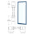 CRL-U.S. Aluminum Custom KYNAR® Paint Custom Blank Single Series 250T Narrow Stile Offset Hung Thermal Entrance Door - No Prep