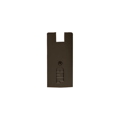 CRL Oil Rubbed Bronze 4" Square End Cap for Sidelite Rails