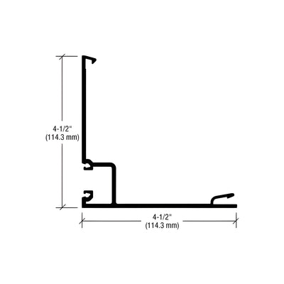 CRL-U.S. Aluminum Clear Anodized 90 Degree Outside Corner Half - 24'-2"