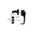 CRL Black Screen and Storm Door Push Button Latch with Tie Down Screw with 1-3/4" Screw Holes