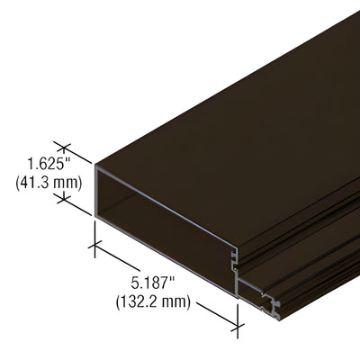 CRL-U.S. Aluminum 5-1/4 in Stacked Horizontal Mullion StormWall XL