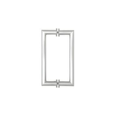 CRL Brushed Stainless 24" Mitered Corner Glass Mounted Pull Handle