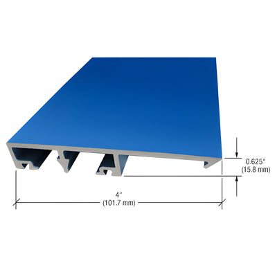 CRL-U.S. Aluminum Custom KYNAR® Paint 90 Degree Corner Exterior Face Cap for 1" Glass - 24'-2"