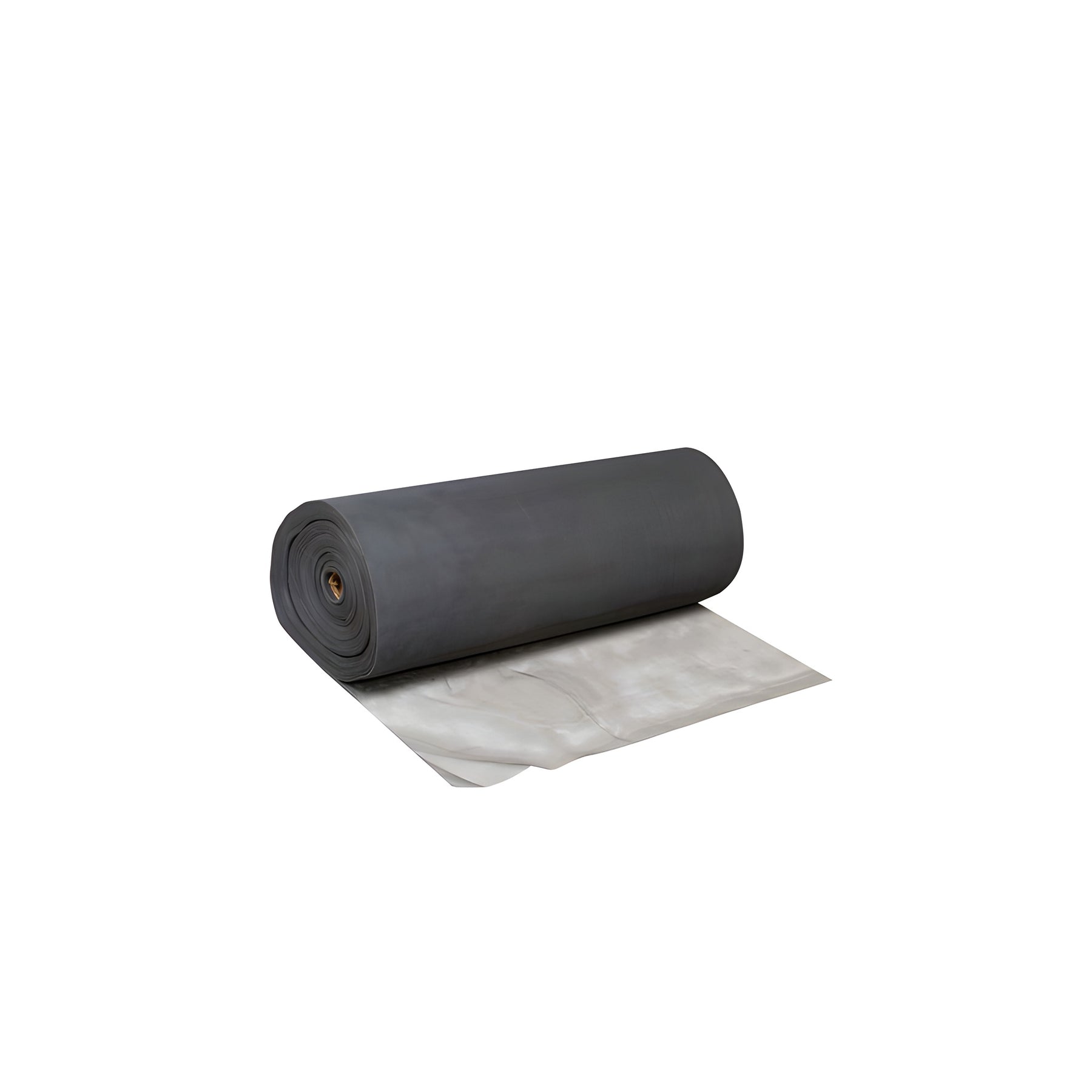 A single bulk roll of charcoal-colored fiberglass screen mesh.