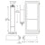 CRL-U.S. Aluminum White KYNAR® Paint Custom Size Single Series 550 Wide Stile Butt Hinge Entrance Door for Overhead Concealed Door Closer