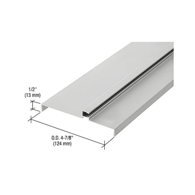 CRL 487 Clear Anodized OfficeFront™ Transom Frame Head Insert for 1-1/2" Face Trim - 24'2"