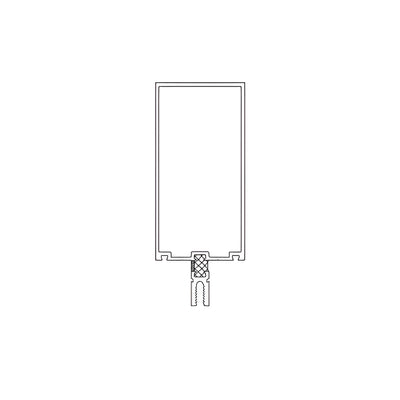CRL-U.S. Aluminum Custom KYNAR® Paint 5" Thermally Broken Vertical Mullion - 24'-2"