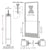 CRL-U.S. Aluminum Clear Anodized 250 Series Narrow Stile (RHR) HRSO Single 3'0 x 7'0 Offset Hung with Geared Hinged Complete ADA Door, Lock Indicator, Cylinder Guard - for 1/4" Glazing
