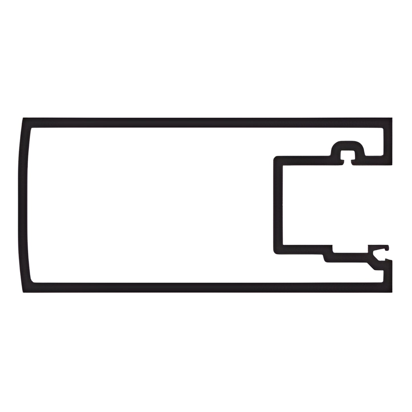 CRL-U.S. Aluminum KYNAR® Inactive Door Stile 9/16" Glass 21'-2"