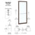 CRL-U.S. Aluminum Bronze Black Anodized 250 Series Narrow Stile (LHR) HLSO Single 3'0 x 7'0 Offset Hung with Geared Hinged Complete Door Std. MS Lock & Bottom Rail